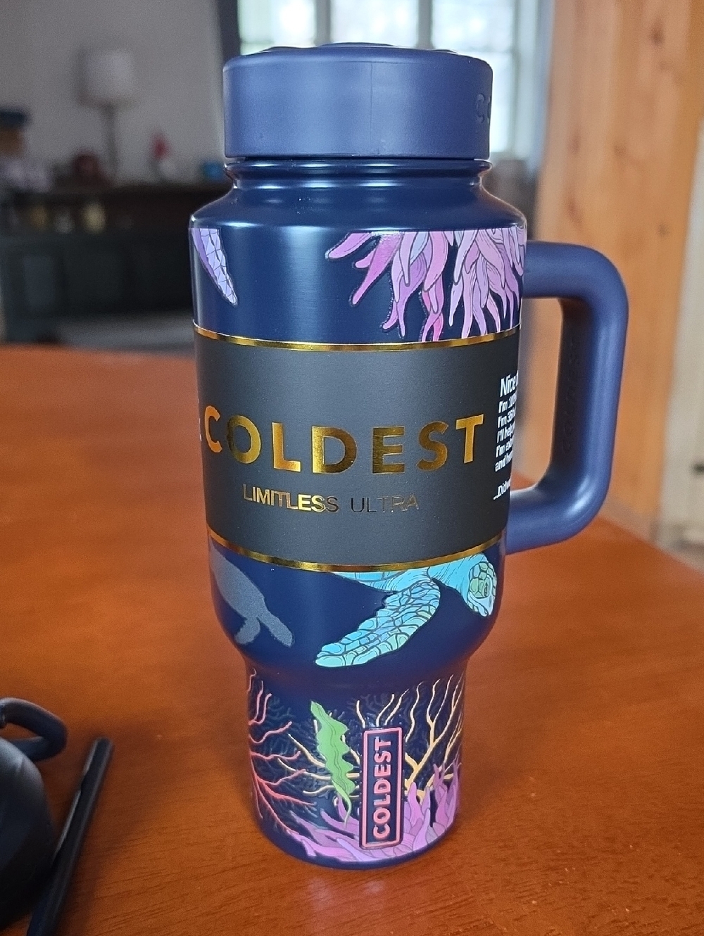 Coldest 24 oz Limitless Bottle Glowie Turtle